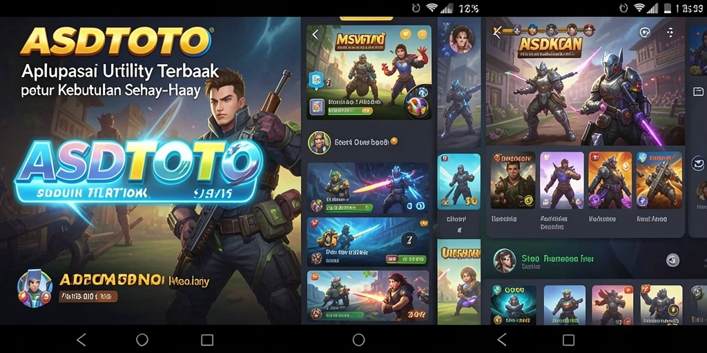 Tampilan aplikasi ASDTOTO dengan fitur utility yang menarik.