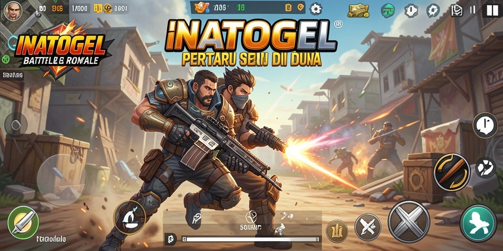 Gameplay seru dalam pertarungan Battle Royale di INATOGEL.