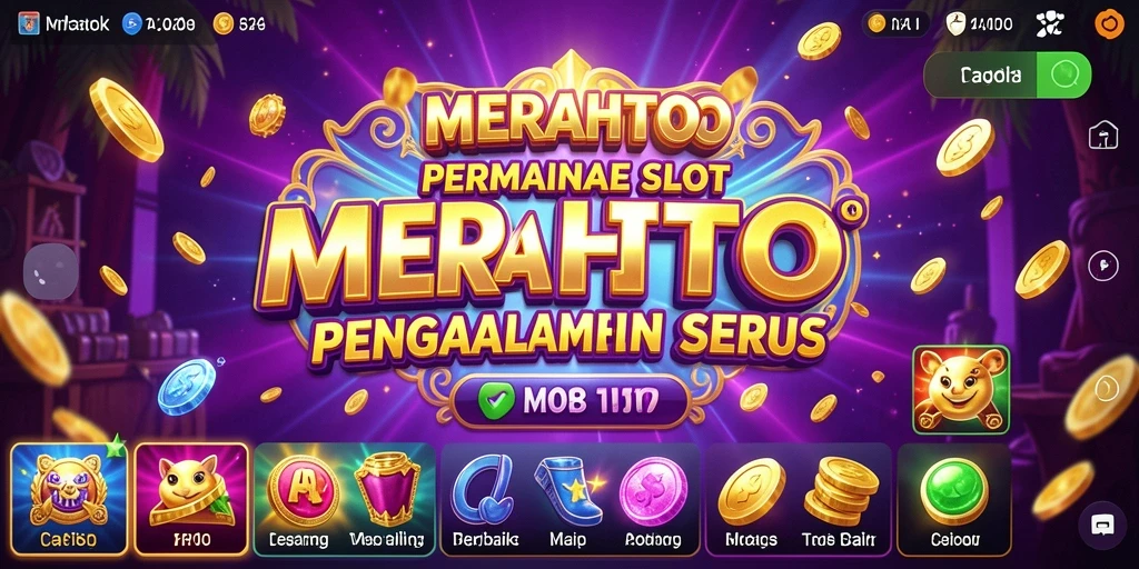 Tampilan gameplay slot MERAHTOTO yang menarik dan menghibur.