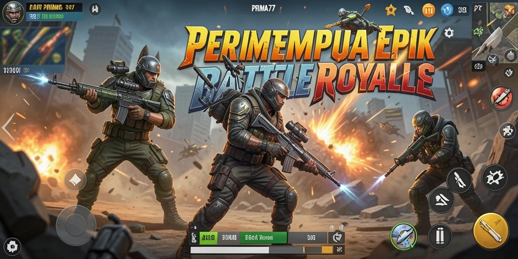 Gameplay seru Battle Royale di PRIMA77 dengan grafis menawan.