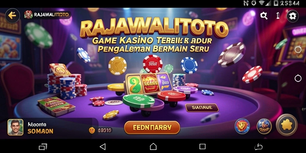 Tampilan menarik dari gameplay RAJAWALITOTO di kasino online.