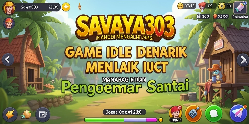 Screenshot gameplay SAVAYA303 yang menunjukkan aksi karakter dalam mode Idle.