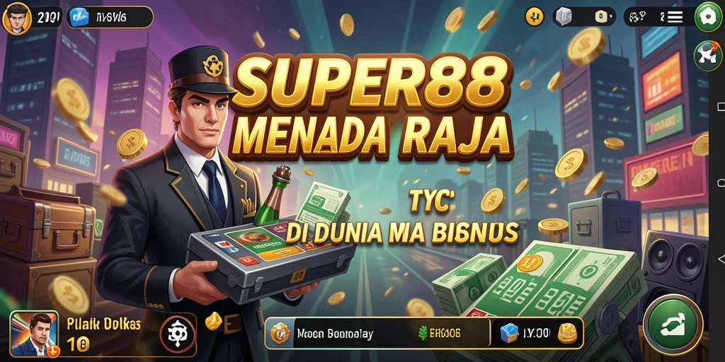Tampilan gameplay <strong>SUPER88</strong> yang menarik saat membangun kerajaan bisnis.