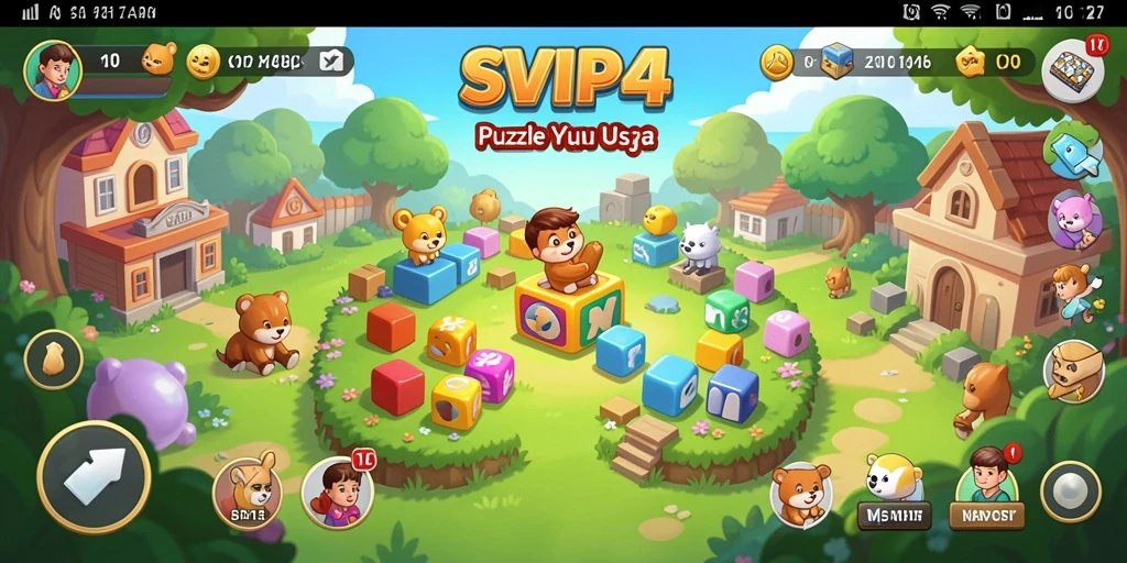 Screenshot gameplay SVIP4 yang menampilkan tantangan Puzzle yang seru.