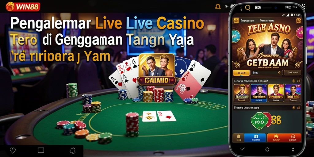 Tampilan menarik gameplay Live Casino di WIN88 dengan dealer profesional.