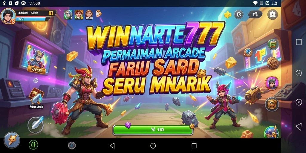 Tangkapan layar gameplay dari WINRATE777 yang menampilkan momen seru dalam permainan Arcade.
