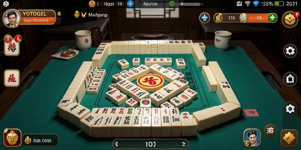 Screenshot YOTOGEL menampilkan gameplay Mahjong yang seru dan menantang.